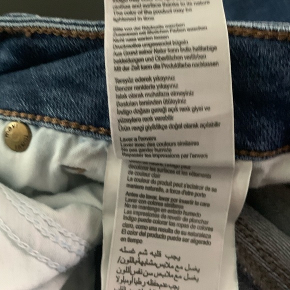 MAVI womens boyfriend cut off skinny ankle jeans size stretch dark wash 30x26 - Picture 10 of 15